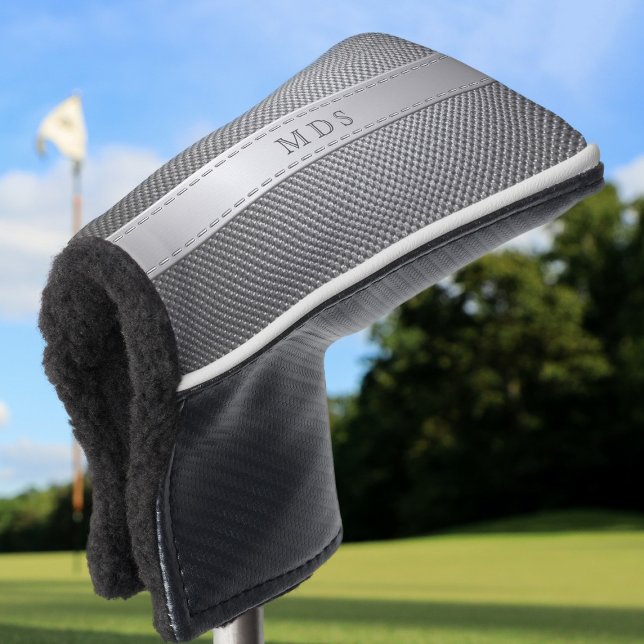 Faux Carbon Fibre Monogram Golf Putter Head Cover (Creator Uploaded)