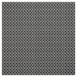 Faux Chainmail Black and Grey Mesh Look Fabric