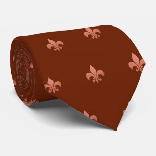 Faux Copper Fleur de Lis DIY Rustic Fall Tie