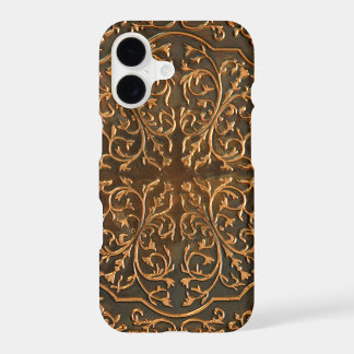 Faux Copper Metalwork Scroll Design