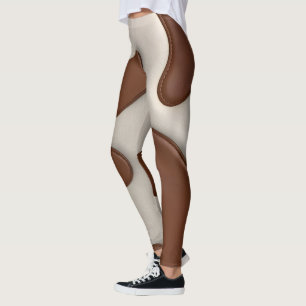Faux Cow Leather Modern Luxury Elegant Collection Leggings