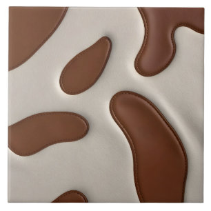 Faux Cow Leather Modern Luxury Elegant Collection Tile