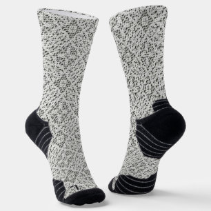Faux Crochet White Socks