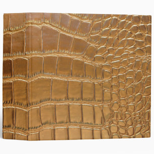 Faux Crocodile Leather Animal Skin Pattern Binder