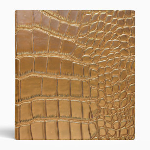 Faux Crocodile Leather Animal Skin Pattern Binder