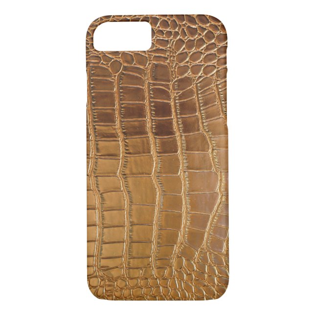 Faux Crocodile Leather Animal Skin Pattern Case-Mate iPhone Case (Back)