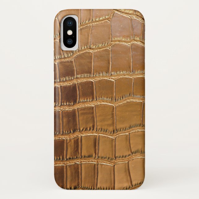 Faux Crocodile Leather Animal Skin Pattern Case-Mate iPhone Case (Back)