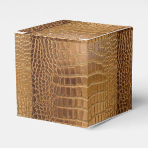 Faux Crocodile Leather Animal Skin Pattern Favor Box