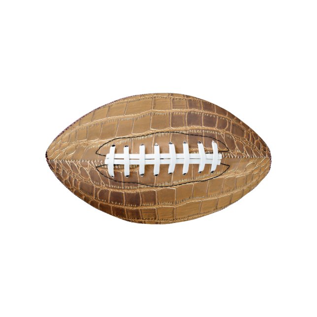 Faux Crocodile Leather Animal Skin Pattern Football (Front)