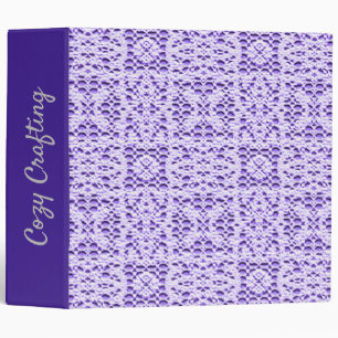 Faux Crotchet Mauve  Binder