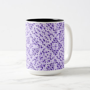 Faux Crotchet Mauve Two-Tone Coffee Mug