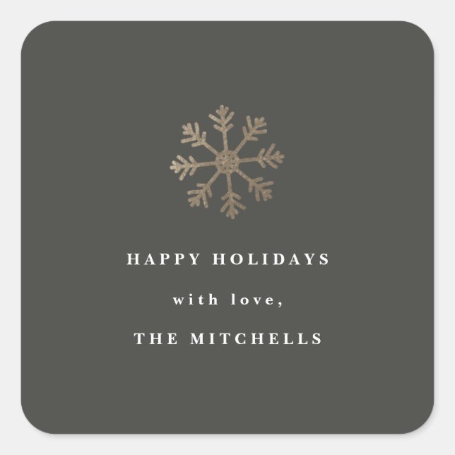 Faux de neige | Autocollant de vacances (Devant)