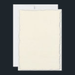 Faux Deckle Edge Paper Wedding Invitation Template<br><div class="desc">Simple laid paper with elegant faux-deckle edges and a subtle drop shadow over an ivory white background - printed on straight-edged paper stock for a handmade look. Use this template to create your own custom wedding invitations and announcements with the Zazzle design tool for an elegant, traditional wedding or any...</div>