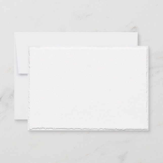 Faux Deckle Edged Enclosure Card Template (Front)