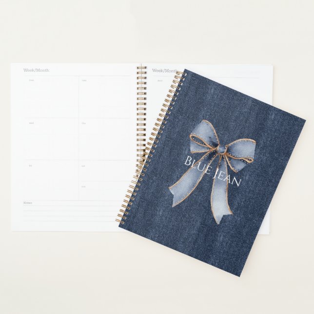Faux Denim Blue Jean Planner (Display)