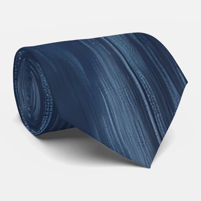 Faux Denim Cravate Texture (Roulé)