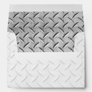 Faux Diamond Plating Background Envelopes