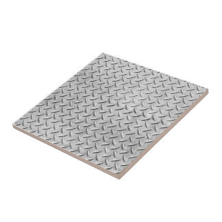 Faux Diamond Plating Background Tile