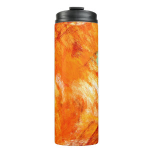 Faux digital brushstroke seamless texture. Colorfu Thermal Tumbler