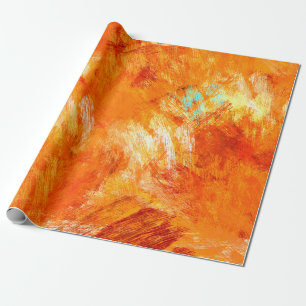 Faux digital brushstroke seamless texture. Colorfu Wrapping Paper