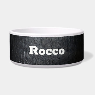 Faux Distressed Black Leather Pet