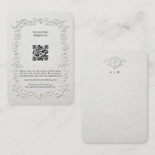 Faux Embossed Floral Enclosure Card