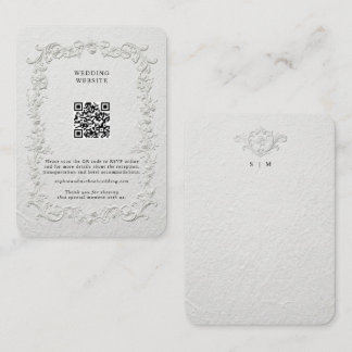 Faux Embossed Floral Enclosure Card