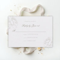 Faux Embossed Roses Pearl Classic Wedding