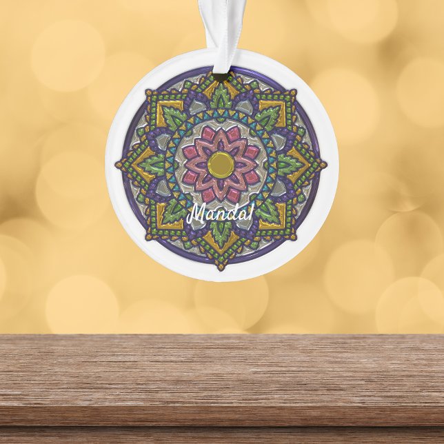 Faux Enamel Mandala Monogrammé (Créateur téléchargé)