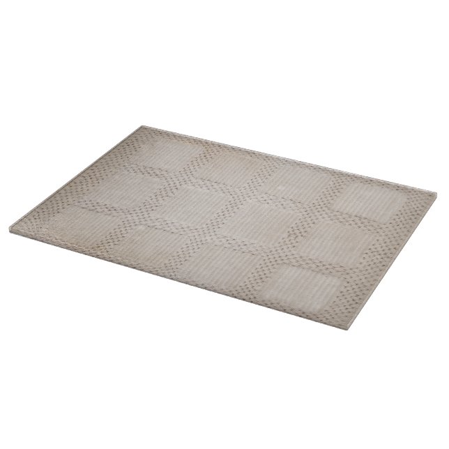 Faux Fabric Beige Cutting Board (Corner)