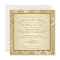 FAUX Flaps Gold Damask 50th Anniversary Invitation