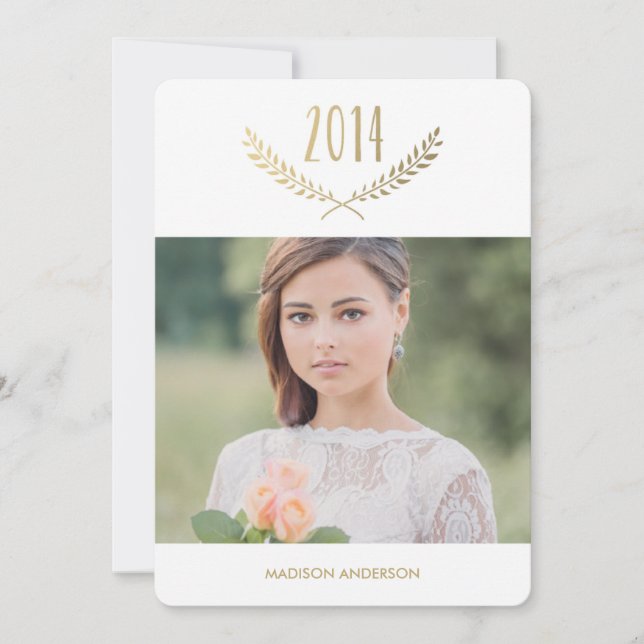 Faux Foil Edition 4 | Graduation Party Invitation (Front)