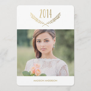 Faux Foil Edition 4 Graduation Party Invitation