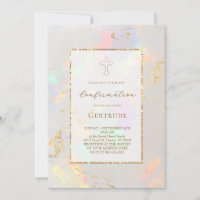 faux foil opal background Confirmation