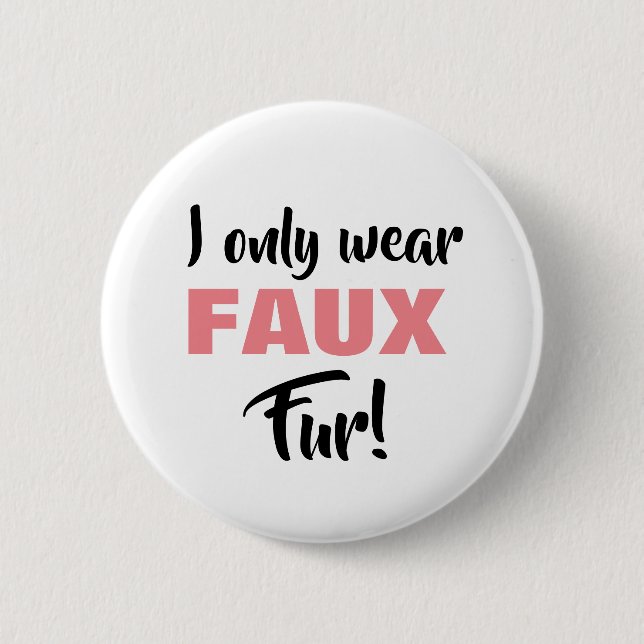 Faux Fur button (Front)