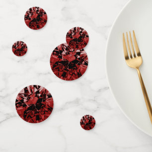 Faux Garnet Red Diamond Confetti