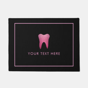 Faux Glitter Dentist Doormat