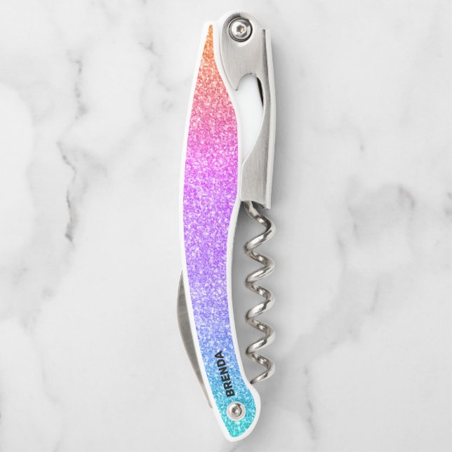 Faux glitter ombre corkscrew (Back)