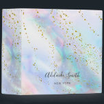 faux glitter opal inspired abstract background binder<br><div class="desc">elegant modern girly binder</div>
