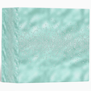 Faux Glitter Pastel Sparkle Elegant Shiny Chic Binder