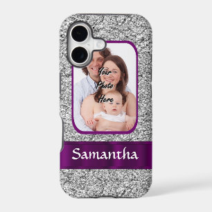 Faux glitter photo background