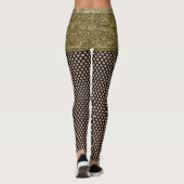 Faux Glitter Shorts and Fishnet Costume Leggings (Back)