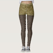 Faux Glitter Shorts and Fishnet Costume Leggings (Front)