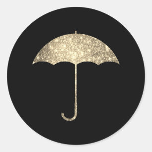 Faux Glitter Umbrella Sticker
