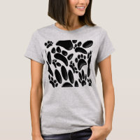 Faux Glossy 3D Abstract Dog Pawprint