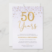 Faux Gold 50 years 50th Wedding Anniversary