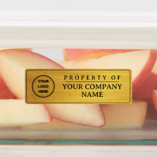 Faux Gold Ajouter Logo Propriété De Étiquette