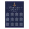 FAUX GOLD ANCHOR NAVY NAUTICAL SEATING CHART