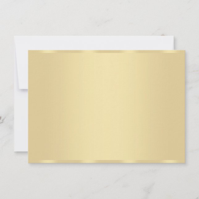 Faux Gold Blank Personnalisé Modèle élégant (Devant)