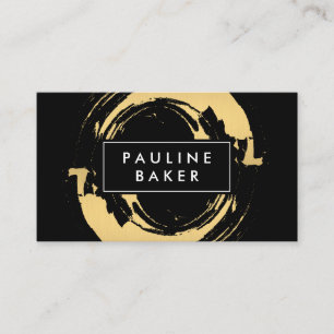 Faux Gold brossé avec la variante Étiquette noir b